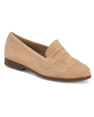 Marshalls Suede Penny Strap Loafers For - White
