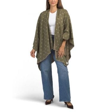 Marshalls Polka Dot Ruana For - Green