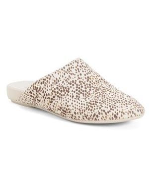Marshalls Suede Opal Slip On Comfort Mules For - White