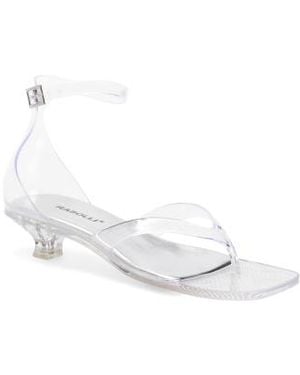 Marshalls Pazzy Jelly Heeled Sandals With Ankle Strap For - White