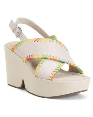 Marshalls Leather Tofino Sandals For - Metallic