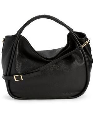 Marshalls Leather Large Tubular Handle Satchel For - Black