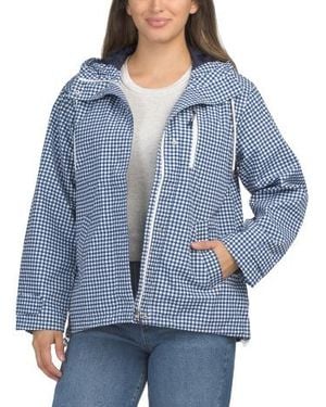 Marshalls Breeze Guard Hooded Rain Jacket For - Blue