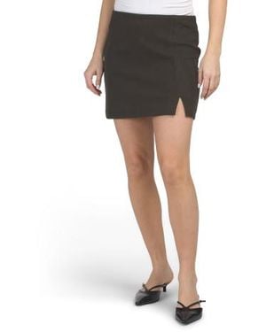 Marshalls Soft Knit Corduroy Mini Skirt For - Green