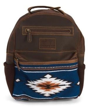 Marshalls Leather Aztec Front Backpack For - Blue