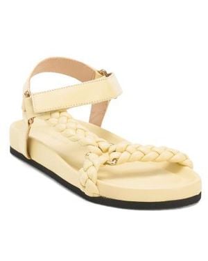 Marshalls Leather Beach Sandals For - Metallic