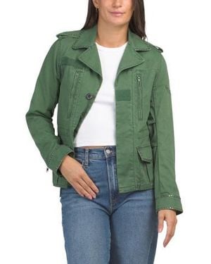 Marshalls Klimi Cotton Lava Studs Jacket For - Green