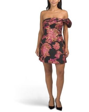 Marshalls Metallic Mini Cocktail Dress For - Red