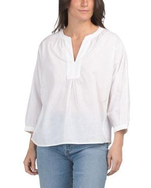 Marshalls Charlie Popover Top For - White