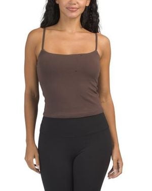 Marshalls Double Layer Chelsea Bra Tank With Adjustable Shoulder Straps For - Black