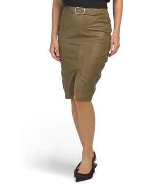 Marshalls Leather Kendra Skirt For - Green