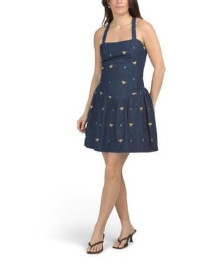 denim dress marshalls Denim dress @marshalls that I have been eyeing!! Love the little eyelet scalloped detail