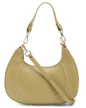 Marshalls Leather Half Moon Satchel For - Metallic