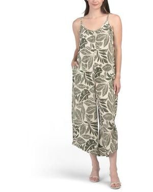 Marshalls Printed Flowy Jumpsuit For - White