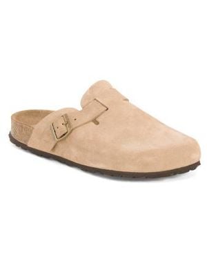 Marshalls Suede Clogs For - White