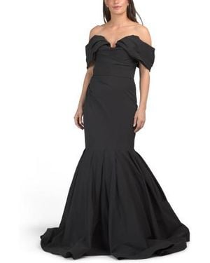 Marshalls Off The Shoulder Mermaid Gown For - Black