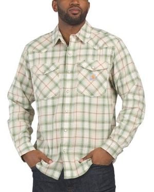 Marshalls Montana Bozeman Plaid Shirt - Natural