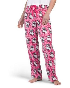 Marshalls Bows Plush Pants For - Pink