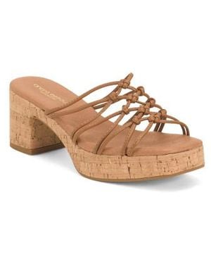 Marshalls Leather Camryn Sandals For - Brown