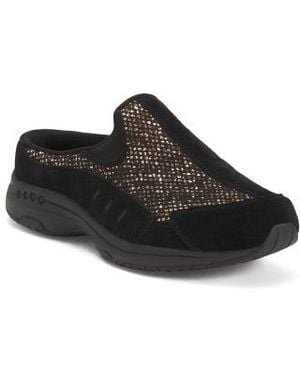 Marshalls Traveltime Comfort Mules For - Black