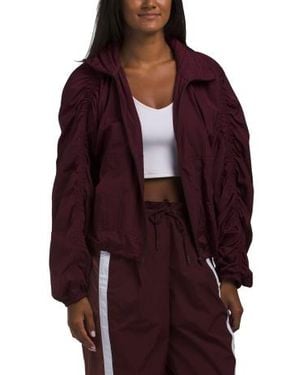 Marshalls Woven Jacket With Packable Hood For - Red