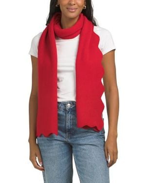 Marshalls Yummy Yard Scalloped Scarf - Red