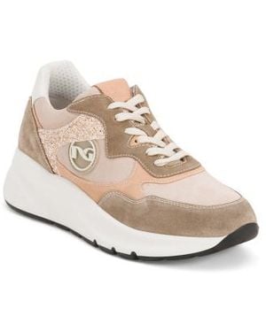Marshalls Suede Color Block Sneakers For - White