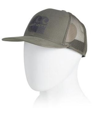 Marshalls Mesh Back Logo Embroidered Cap For - White