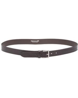Marshalls Leather Croc Embossed Belt - White