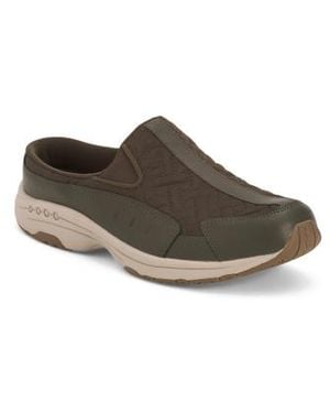 Marshalls Wide Traveltime Comfort Mules With Leather Accents For - Brown