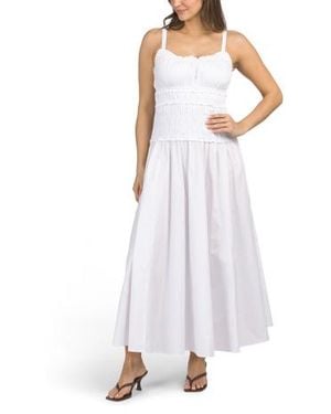 Marshalls Smocked Top Drop Waist Maxi Dress For in White | Lyst Marshalls Smocked Top Drop Waist Maxi Dress For in White | Lyst