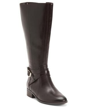 Marshalls Wide Leather Rena2 Tall Boots For - Brown