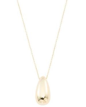 Marshalls 14Kt Plated Soren Pendant Necklace For - White