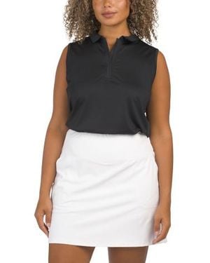 Marshalls Aroha Classic Collar Top For - Black