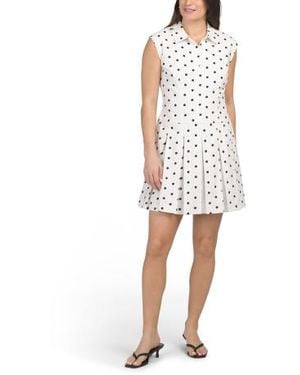 Marshalls Linen Blend Valerie Mini Dress For - White