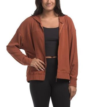 Marshalls Long Sleeve Drop Shoulder Hoodie For - Brown