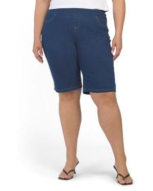 Marshalls Plus Pull On Skimmer Shorts For - Blue