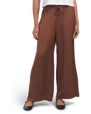 Marshalls Airflow Pull On Pants With Elastic Waistband And Drawstring For - Brown