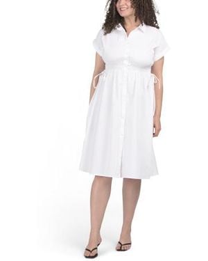 Marshalls Drop Shoulder Button Down Maxi Dress For - White