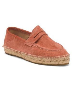 Marshalls Suede Espadrille Moccasins For - Pink