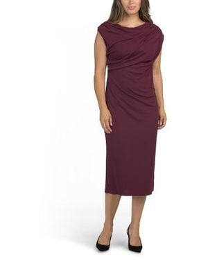 Marshalls Off The Shoulder Midi Cocktail Dress For - Purple