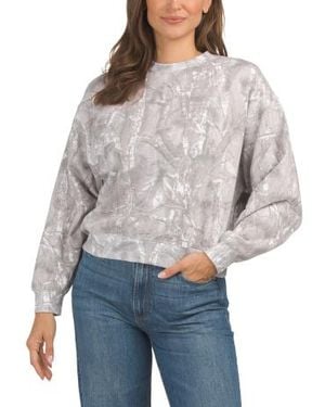 Marshalls Tree Camo Printed Fleece Sweatshirt For - Gray