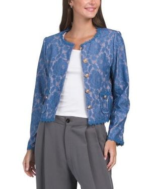 Marshalls Floral Lace Blazer For - Blue