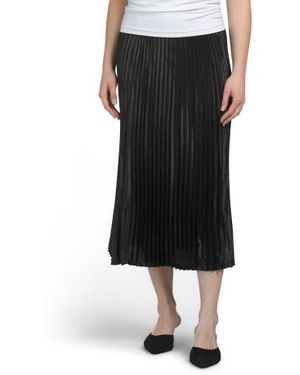 Marshalls Pull On Pleated Midi Skirt For - Black