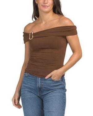Marshalls Hardware Off The Shoulder Top For - Blue