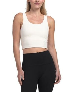 Marshalls Medium Support Full Coverage Bra Tank Top For - White