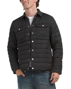 Marshalls Quilted Shirt Jacket For - Black