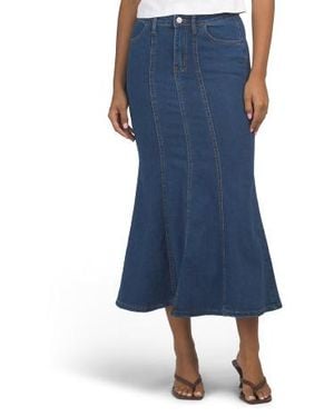Marshalls Denim Mermaid Midi Skirt For - Blue