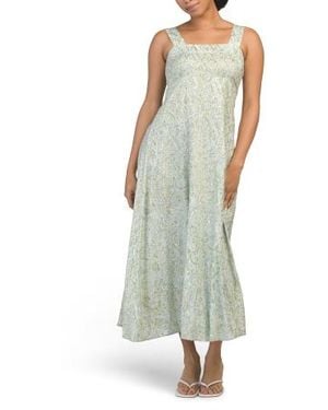 Marshalls Tiered Printed Maxi Dress For - Green