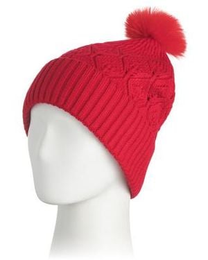 Marshalls Yummy Yarn Beanie With Pom Pom For - Red